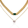 2 collane in 1 Double Chain - Nel Mondo Di Alice