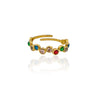 Anello Around Zircon Multicolor - Nel Mondo Di Alice