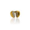 Anello Chunky Luxury Double Gold - Nel Mondo Di Alice
