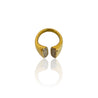 Anello Chunky Luxury Double Gold - Nel Mondo Di Alice