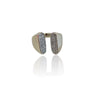 Anello Chunky Luxury Double Silver - Nel Mondo Di Alice