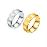 Anello Uomo Fascia Metà liscia/opaca - Nel Mondo Di Alice