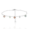 Bracciale Multi Cuoricini Rainbow - Nel Mondo Di Alice