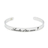 Bracciale rigido “Ascolta il tuo cuore” - Nel Mondo Di Alice