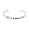 Bracciale rigido “Ricordati di essere felice” - Nel Mondo Di Alice