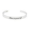 Bracciale rigido “Sogna in grande” - Nel Mondo Di Alice