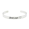 Bracciale rigido “Sorridi sempre” - Nel Mondo Di Alice