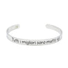 Bracciale rigido “Tutti i migliori sono matti” - Nel Mondo Di Alice
