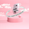 Bracciale rigido “Tutti i migliori sono matti” - Nel Mondo Di Alice