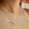 Collana Fiocchetto Elegante Silver - Nel Mondo Di Alice