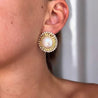 Orecchini Artigianali Bottone Stile Vintage - Nel Mondo Di Alice