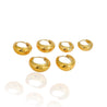 Set di 6 orecchini Bubble Goccia Gold - Nel Mondo Di Alice